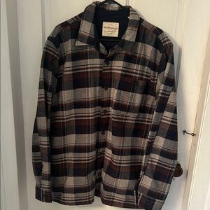 Woolrich Men's Plaid Shirt Jacket - Black, Gray, Brown